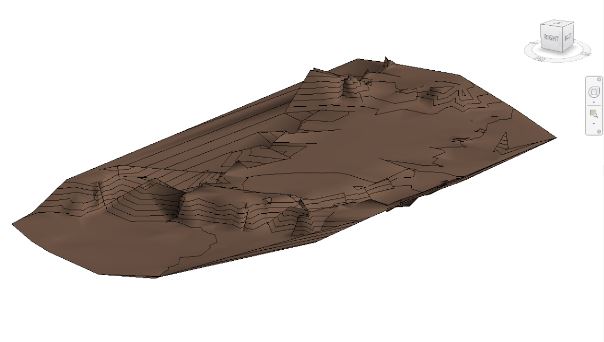 Ģenerēt Revit 3D Toposurface no Autocad (2D)